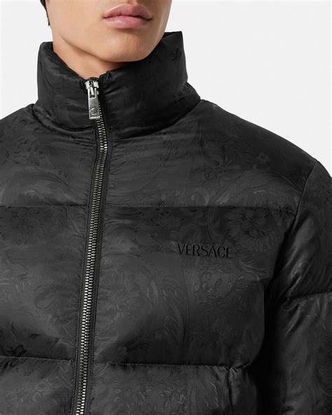 puffer jacket versace|versace barocco puffer jacket men.